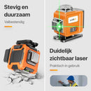 4D Kruislijnlaser: Zelfnivellerende Bouwlaser met 16 Lijnen