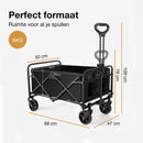Strents Opvouwbare Bolderkar: 120kg Draagvermogen en 120L