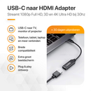 LUSQ USB-C naar HDMI Adapter: 4K @30Hz Converter