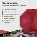 Stormparaplu Opvouwbaar: Windproof Rood Ø 110 cm