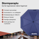 Stormparaplu Opvouwbaar: Windproof Blauw Ø 110 cm