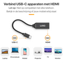 LUSQ USB-C naar HDMI Adapter: 4K @30Hz Converter