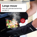 Siliconen Ovenwanten: Hittebestendig Zwart Set van 2