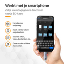 LUSQ® SD Kaartlezer - USB 3.0 Card Reader - OTG Kaartlezer - High Speed Cardreader voor SD/Micro SD - Geschikt voor Telefoon, PC en Tablet - Aluminium