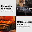 Siliconen Ovenwanten: Hittebestendig Zwart Set van 2