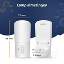 Dimbare Nachtlampjes Stopcontact: Sensor Set van 2