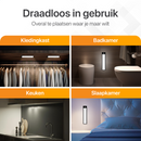 LUSQ Draadloze Kastverlichting: 60 LED met Bewegingssensor