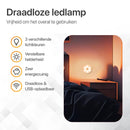 Draadloze LED Wandlamp: Oplaadbaar met Afstandsbediening