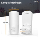 LED Nachtlampje in Stopcontact - 2 stuks - Dimbare Nachtlampjes met Sensor - Nacht Lamp met Dag en Nacht Sensor -