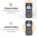 LUSQ® - Leidingdetector - Detecteert tot 120 mm Diep - Automatisch Kalibreren - Hout - Metaal - Leidingen en Bedrading - Inclusief 9V Batterij
