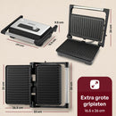 Grillmate Contactgrill: 180° Uitklapbaar PFAS-Vrij Tosti Apparaat