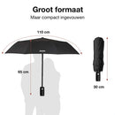 Stormparaplu Opvouwbaar: Windproof Zwart Ø 110 cm