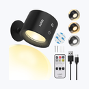 LUSQ Oplaadbare Wandlamp: Draadloos met 360° Rotatie