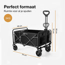 Strents Opvouwbare Bolderkar: 100kg Draagvermogen en 75L